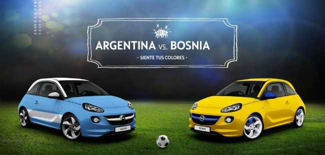 El Opel Adam se viste de Mundial de fútbol