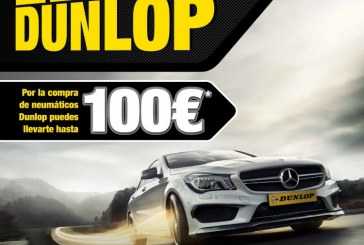 Dunlop fomenta la compra de neumáticos con hasta 100€ de regalo