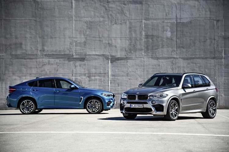 BMW X5 M y BMW X6 M en el salón del automóvil de Los Ángeles