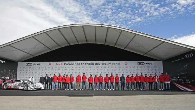 Jugadores del Real Madrid CF se han enfrentado al Audi e-tron challenge