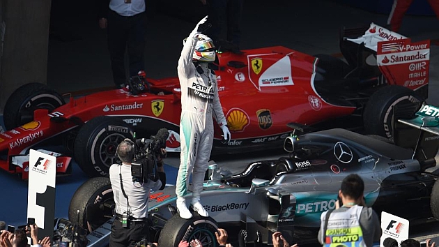 Hamilton después de ganar el GP de China