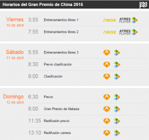 horario