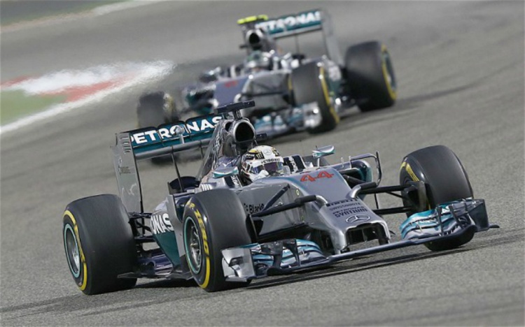 Hamilton en el GP de China 2014