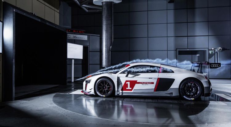 Tunel de viento con el audi r8