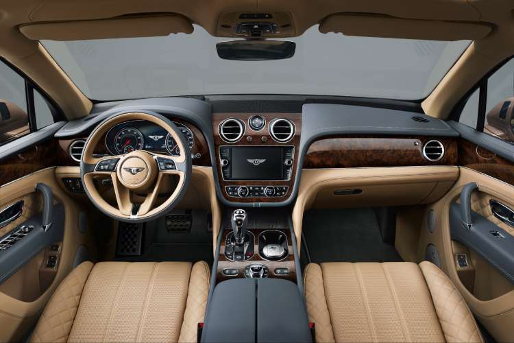 Interior del Bentley Bentayga