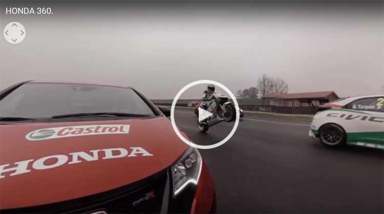 Honda Civic Type R contra el WTCC y una MotoGP