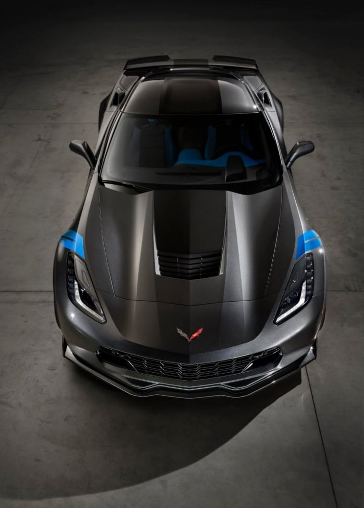 Chevrolet Corvette Grand Sport,  levantando una humareda en Ginebra