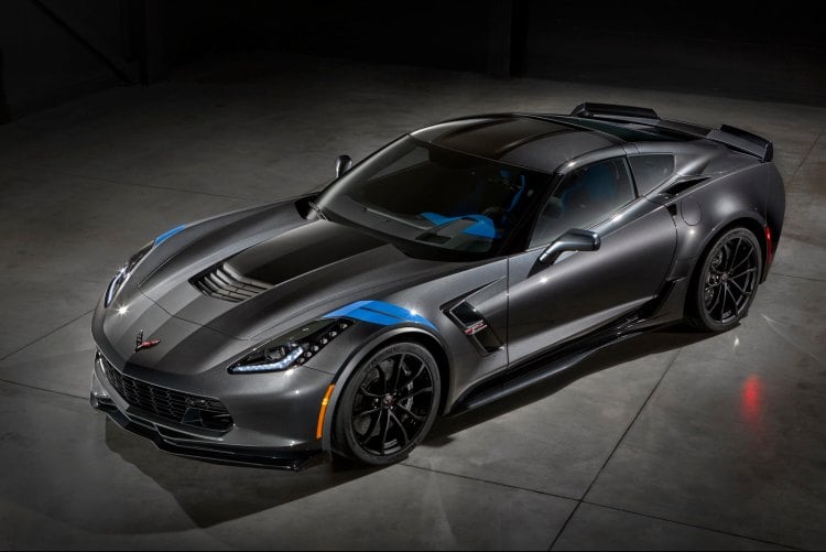 Chevrolet Corvette Grand Sport,  levantando una humareda en Ginebra