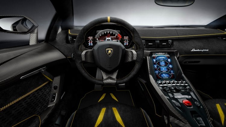 interior lamborghini centenario